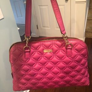 Kate spade quilted handbag pink